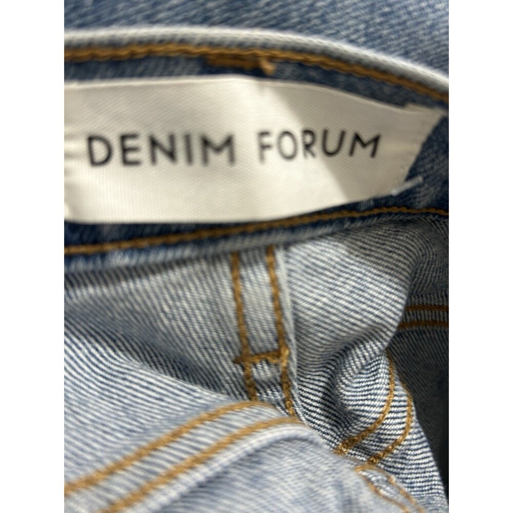 Denim Forum The Arlo Straight Jeans Womens 25 Blue Normcore Minimalist Essential - Picture 8 of 10